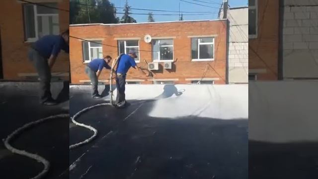 Гидроизоляция полимочевиной кровли смотреть онлайн