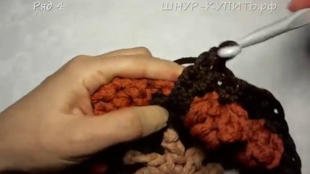Вяжем вместе ковер из шнура "Amazing Grace Mounted Mandala". Часть 1 смотреть онлайн