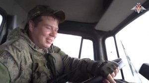 Военный водитель на Луганском направлении