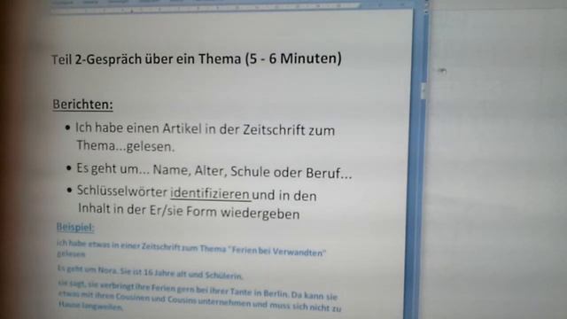 Telc Deutsch - B1 "Sprechen" Teil 2 erklärt смотреть онлайн