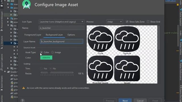 How to change Launcher icon using Android Studio смотреть онлайн