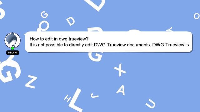 How to edit in dwg trueview? смотреть онлайн