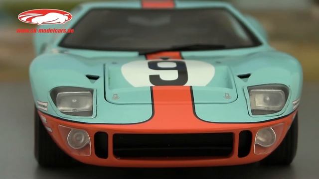 Ck-modelcars-video: Ford GT40 Gulf #9 Winner 24h LeMans 1968 Rodriguez, Bianchi Solido
