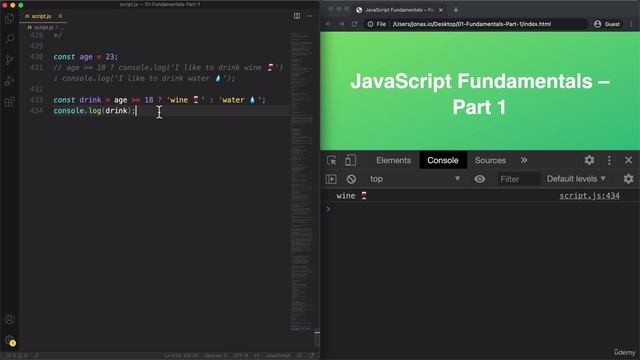 028 The Conditional (Ternary) Operator смотреть онлайн