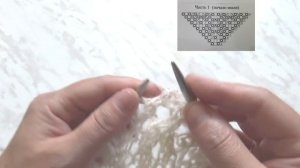 Мастер класс. Шаль "Сети ажура" спицами. Начало шали.