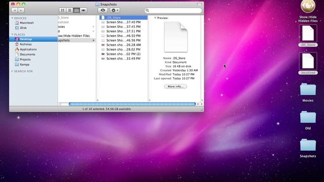 Show/Hide Hidden Files - One-Click to Toggle Visibility of Hidden Files on Mac смотреть онлайн