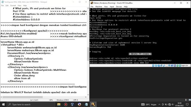 Tutorial menginstal debian - Linux Wordpress di Virtual Box смотреть онлайн