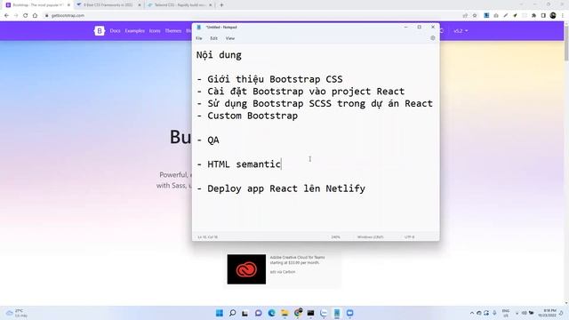 Cách sử dụng và custom Bootstrap trong dự án React - phần 1 смотреть онлайн