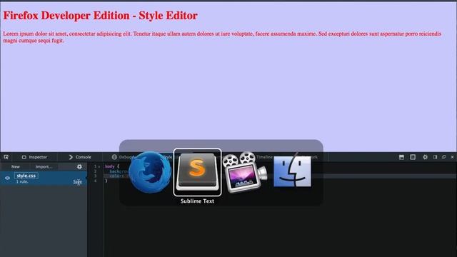 Style Editor in Firefox Developer Edition смотреть онлайн