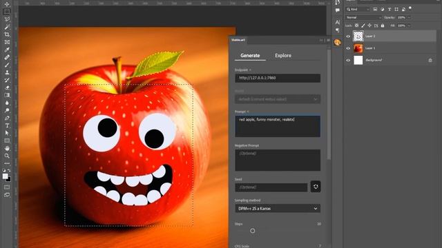 Тест Stable.art (StableDiffusion + Photoshop)