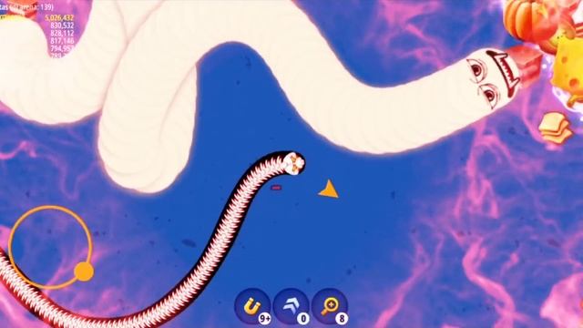 Worms Zone Magic Slither Snake - Surprised there are only head worms - Xmood Roy смотреть онлайн