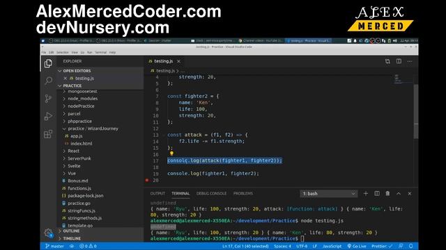 AM Coder - Javascript Function Design (Method vs Function, Mutable vs Immutable) смотреть онлайн