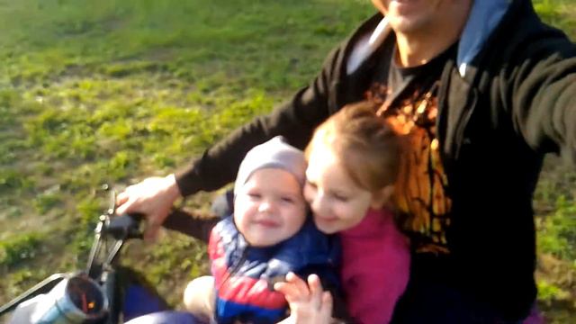 Киржач. Першино. Прогулка с детьми на квадрике. смотреть онлайн