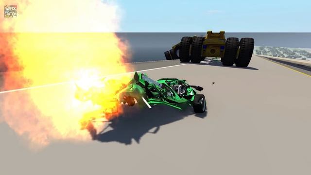 Beamng drive - Giants Machines Crushes Cars #4 смотреть онлайн