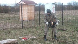 Абиссинская скважина за 2 часа мотобуром биолокация поиск воды рамками Часть 2