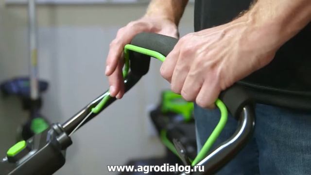 Аккумуляторная газонокосилка Greenworks GD80LM53 – запуск и остановка смотреть онлайн