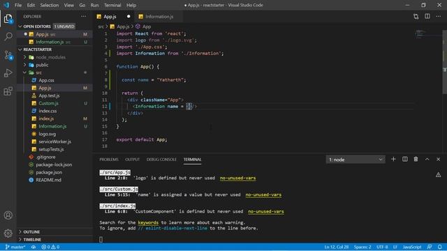 Props in React | Pass information from one component to another | React Tutorial Part 7 смотреть онлайн