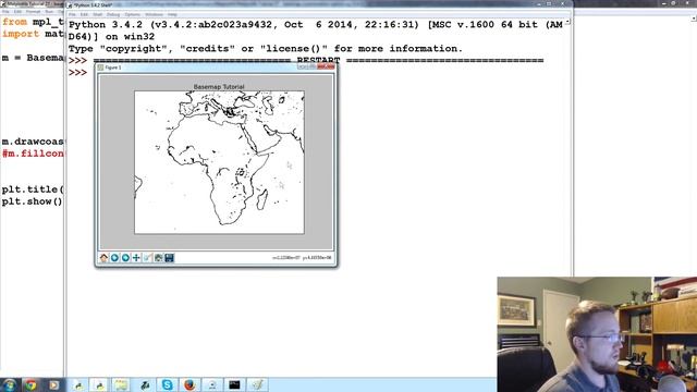 Matplotlib Tutorial 27 - Basemap customization options смотреть онлайн