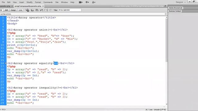 array operators in php Part 22 смотреть онлайн