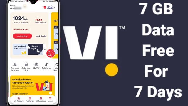 VI Gives 7 GB Free Data For 7 Days & 1 GB Daily Free for all смотреть онлайн