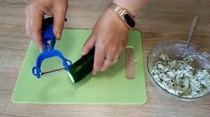 Роллы из огурца с творогом и зеленью.( Диета Кима Протасова первая неделя)