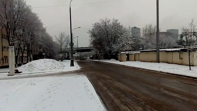 Москва 1701 3-я (третья) Магистральная улица зима день смотреть онлайн