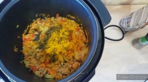 Тушёная капуста с фаршем в мультиварке