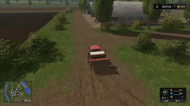 Let's Play Farming Simulator 2017, Sosnovka #39: Seed Drill Issues And New Rollers! смотреть онлайн