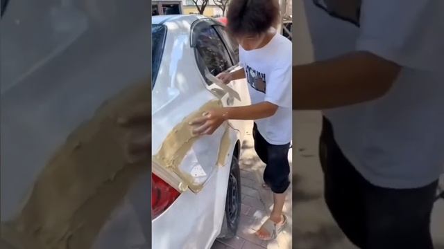 Штукатурка автомобиля. Смотри чтобы не купить тебе такой автомобиль #ремонт смотреть онлайн