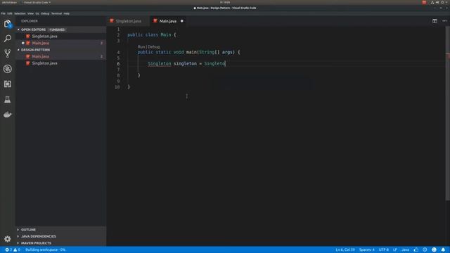 Singleton [Java] Design Pattern #2 смотреть онлайн