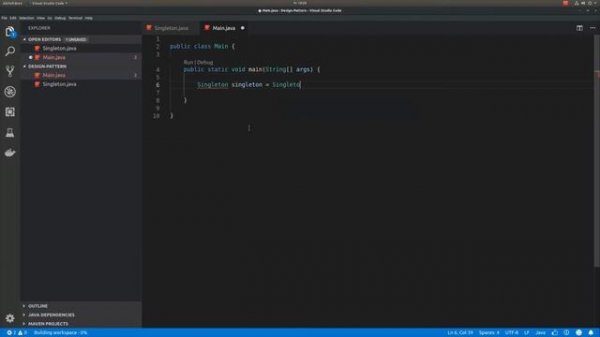 Singleton [Java] Design Pattern #2
