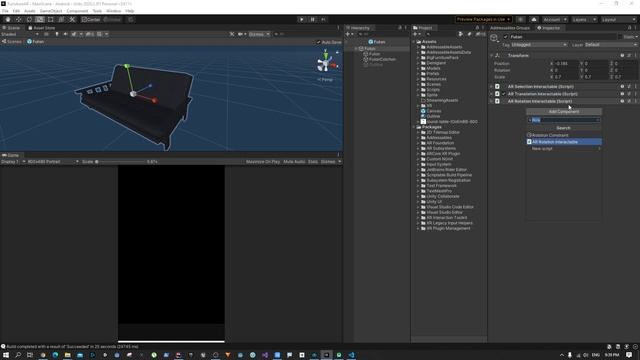 How to make IKEA AR app with Unity -Object Manipulation (Select, Rotate, Translate, Scale) - Part 1 смотреть онлайн