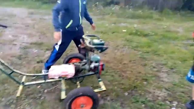 Обзор трайка из бензопилы дружба!!!!!!!!!!!! смотреть онлайн