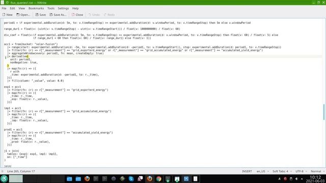 Influxdb complex queries exaplained on the example of energy production / import / export graph смотреть онлайн