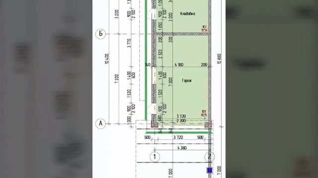 Визуализация гаража для построенного дома для СК Строй-дом смотреть онлайн