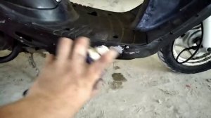 Быстрая покраска скутера .