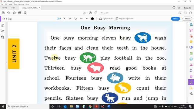 Учебник Enjoy English 3 класс Биболетова. Урок 24 смотреть онлайн