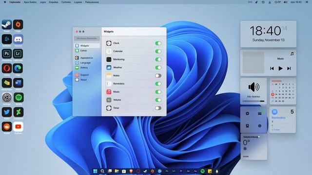 Com deixar seu Windows com um visual do Mac/Windows - Win 10/11 смотреть онлайн