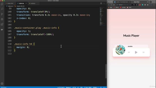 Music Player using java-script part 4 смотреть онлайн