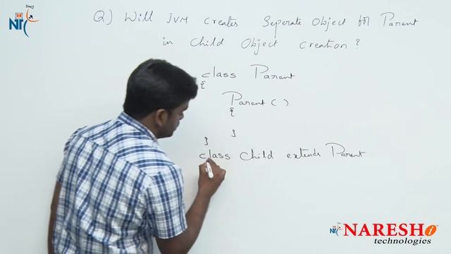 Will JVM creates Separate Object for Parent in child Object Creation | Core Java FAQs | Naresh IT смотреть онлайн