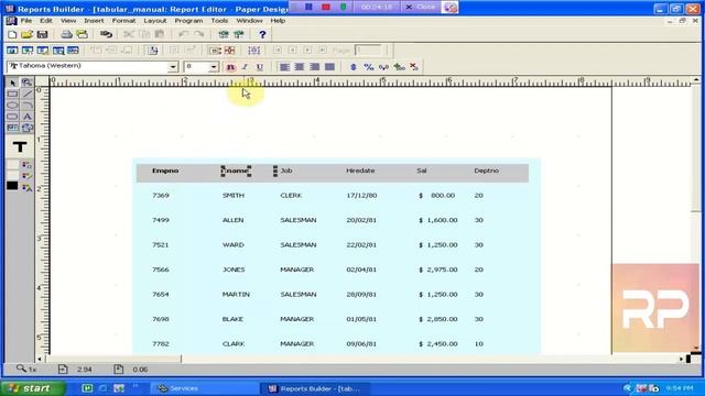 Oracle Reports Builder Tutorials lecture 14 смотреть онлайн