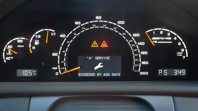 How To Reset Service Light On A Mercedes Benz W215 CL55AMG CL500 CL600 CL65