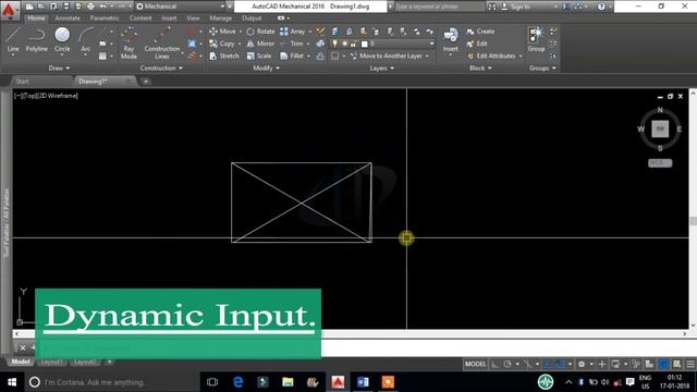 Autocad dynamic input, what is dynamic input in AutoCAD, How to control Dynamic input tool tip смотреть онлайн