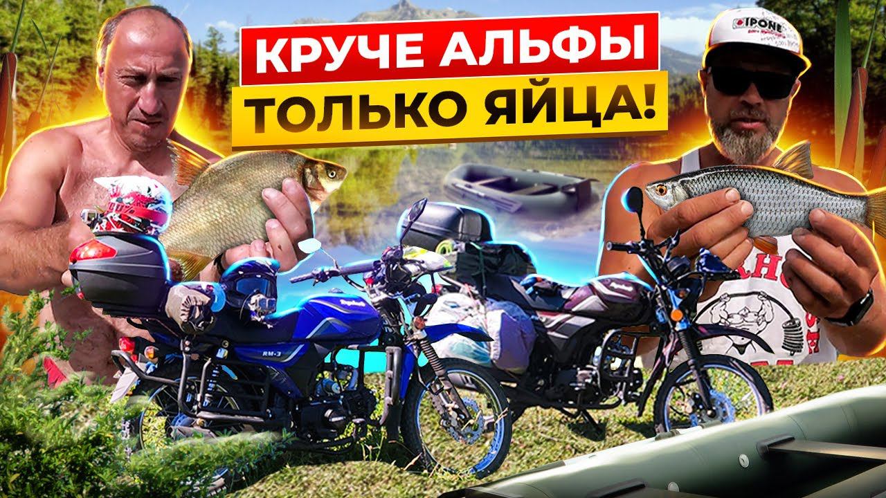 Едем на Альфах на Рыбалку! Альфа Regulmoto RM-3. Тест кофров. смотреть онлайн