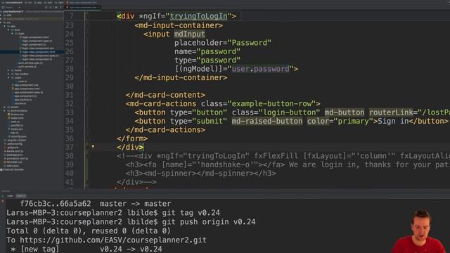 Log in view changes to show a please be patient dialog part 1 - Updating the dumb component смотреть онлайн