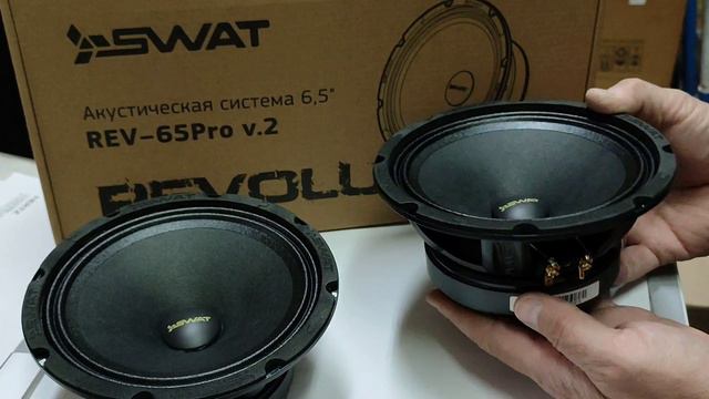 эстрадные среднечастотники SWAT REV-65Pго V.2 краткий обзор - включение смотреть онлайн
