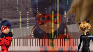 MIRACULOUS LADYBUG Theme Song  In The Rain Piano