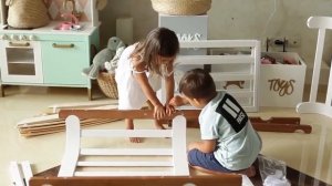 Кроватка-трансформер Mommy lux  | лёгкая сборка | HAPPY BABY