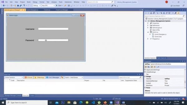 Library Management System using C# | Windows Form Application | Visual Studio 2019 | Forms in C#
