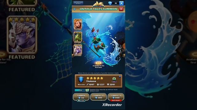 Empires & Puzzles Lasalle Galapago Phorcys Thalassa Ephyra Mulgog Shar'Khai & Bagreg Hero Reviews ?